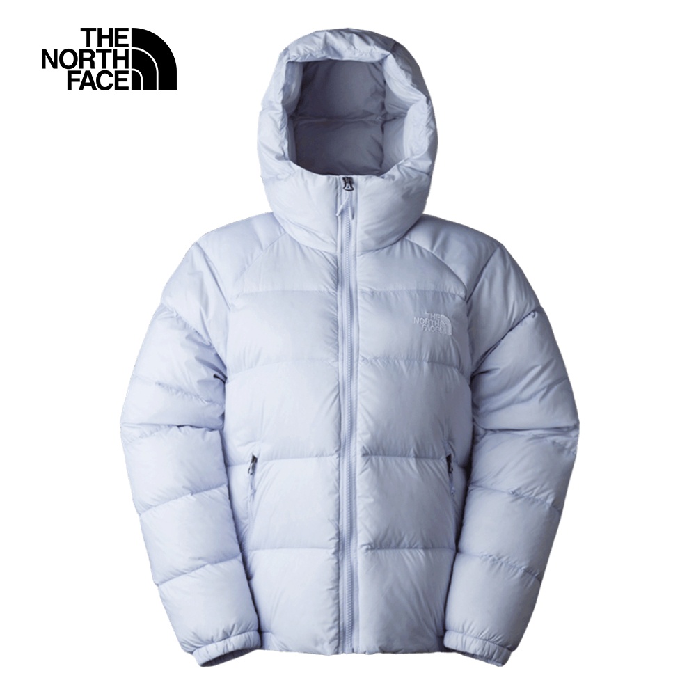 The North Face北面女款藍色舒適保暖連帽羽絨外套｜7QVVI0E
