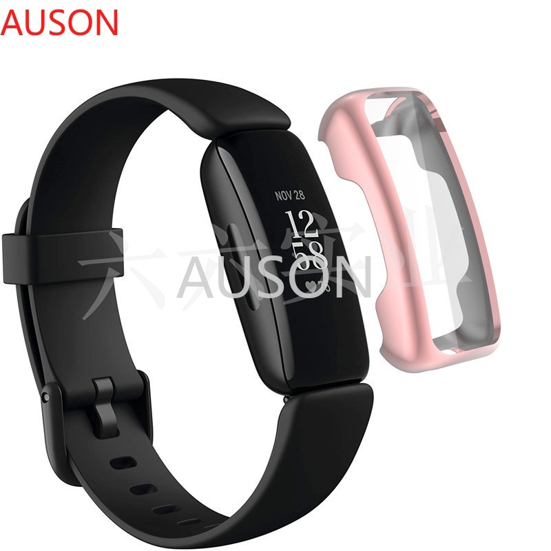 AUSON Fitbit inspire 2 代智能手錶 inspire 2 電鍍 TPU 全包防摔保護套外殼