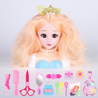 化妝芭比娃娃女孩玩具梳理頭髮美髮裝扮娃娃過家家玩具