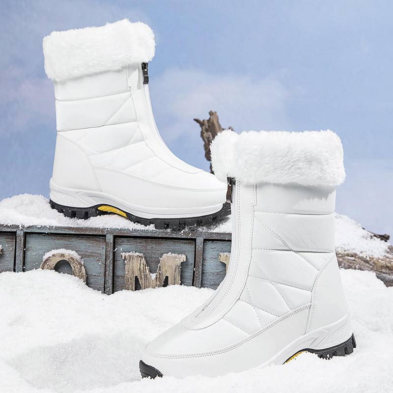 雪靴雪地靴抗冷-30°外貿跨境美國真皮戶外加絨保暖防水鞋冬季雪地靴女棉鞋