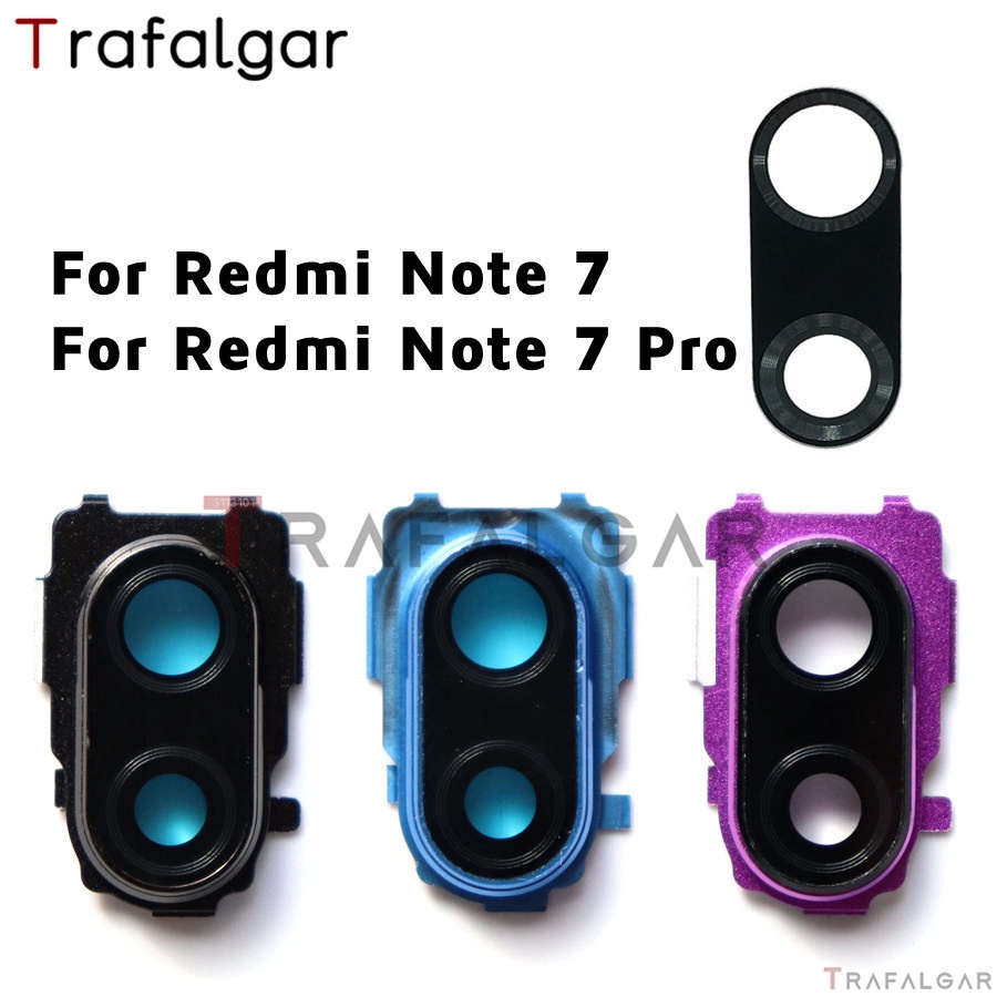 REDMI XIAOMI 後置攝像頭玻璃鏡頭適用於小米紅米 Note7 Note 7 Pro 攝像頭蓋框擋板更換 M19