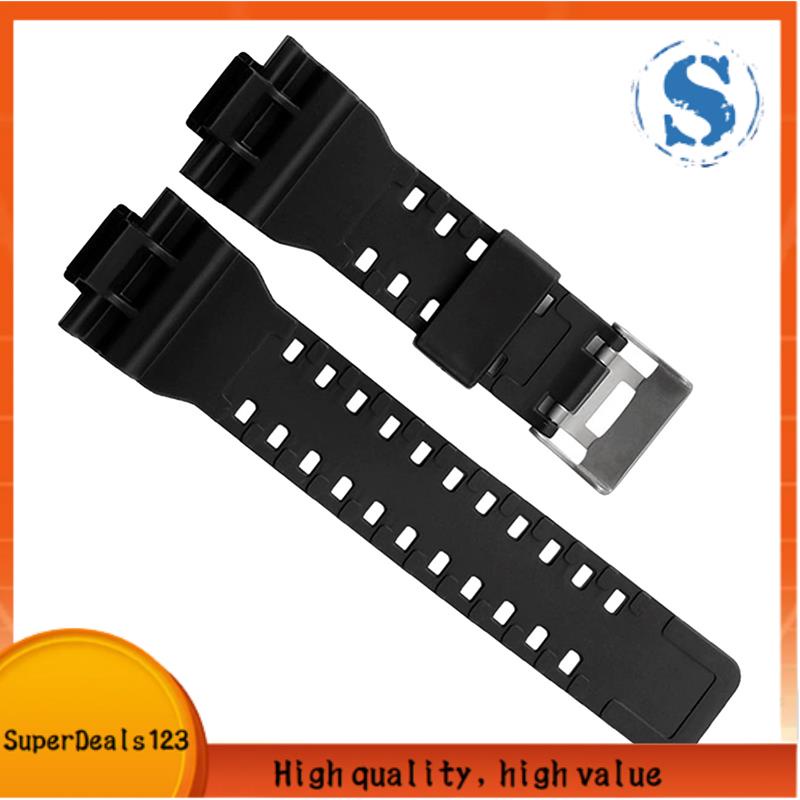 【SuperDeals123】天然樹脂替換錶帶,適用於 G-shock GD120/GA-100/GA-110/GA-1