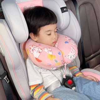 可愛卡通汽車車載抱枕u型枕兒童寶安全座椅睡覺神器護脖子護頸枕 汽車裝飾品 61Bf