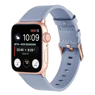 適用於 iwatch 49/45/44/42/41/40/38mm 的智能手錶系列 9/8/7/6/SE/5/4 皮錶帶