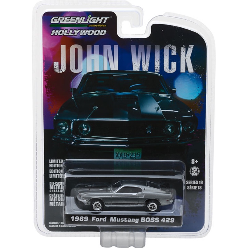 Greenlight 壓鑄合金 1/64 1969 1967 年福特野馬 BOSS 429 汽車模型成人收藏靜態展示男孩