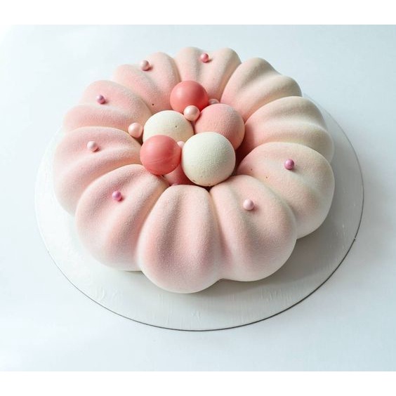 單個10瓣花環慕斯模3D立體蛋糕矽膠模烘焙用具法式甜品模具