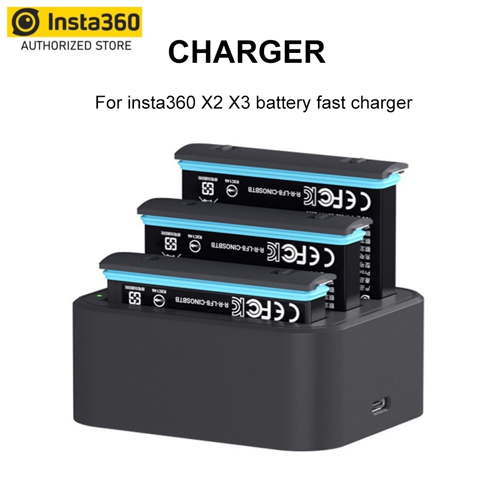 Insta360 ONE X 電池 1800mAh 和快速充電器集線器適用於 Insta 360 ONE X 3 X2