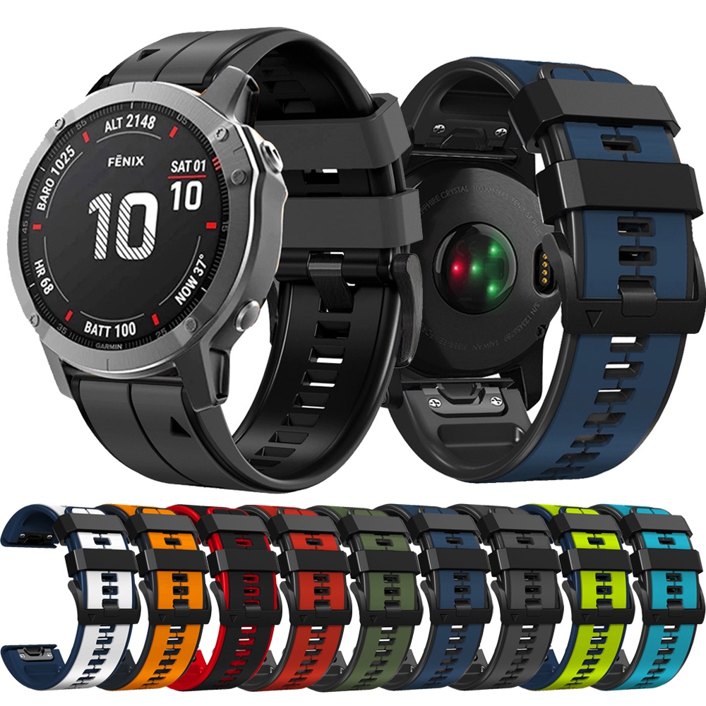 Garmin Fenix 7X 5X 5 Plus 7 6 6X Smart 3 3HR 935 錶帶錶帶快速釋放矽膠