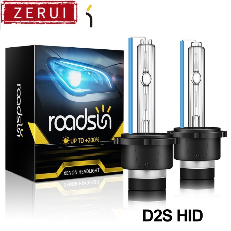 Zr 適用於 roadsun 2pcs 35W HID D2S 氙氣燈泡汽車頭燈 3000K 4300K 5000K 6
