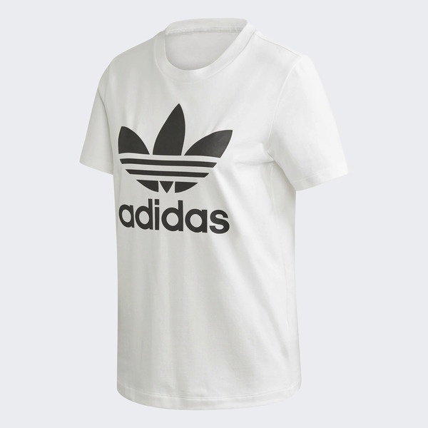 Adidas Trefoil Tee FM3306 女 短袖上衣 T恤 經典 Originals 棉質 穿搭 白 黑