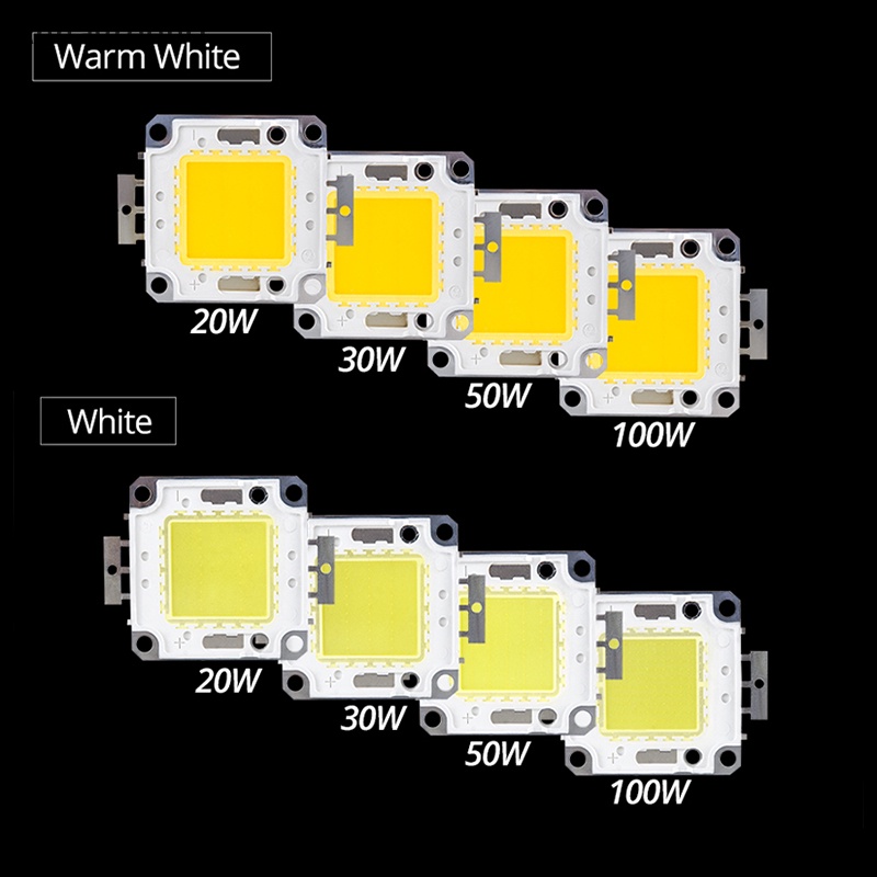 Anna COB LED芯片燈貼片燈泡100W 50W 30W 20W 10W泛光燈燈珠EN