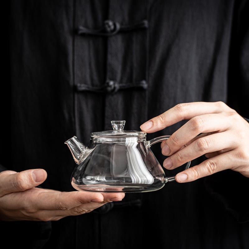 玻璃茶壺 花茶壺 迷你 功夫茶具 透明小茶壺 單壺 高硼硅 耐熱水壺