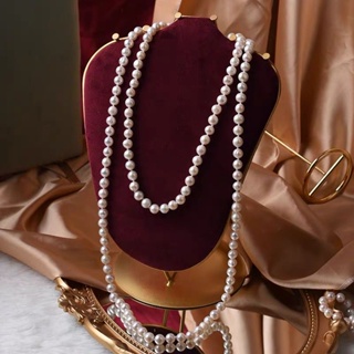 150/180cm 長仿珍珠項鍊多層珍珠項鍊女士珍珠項鍊首飾