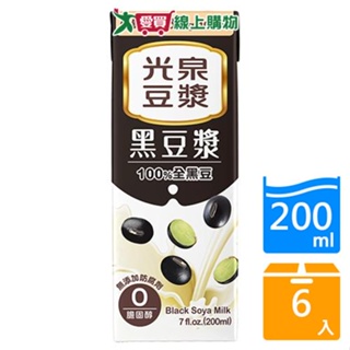 光泉黑豆漿200ML x6入【愛買】