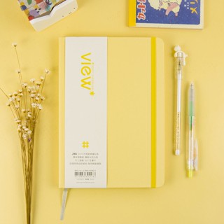 綠的25K眼色View up精裝方格筆記本/ 萊姆黃 eslite誠品