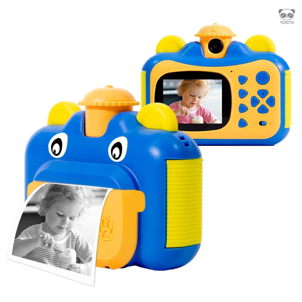 KX-01B 1080P高清兒童即刻列印照相機 可愛卡通迷你列印數位相機 兒童自拍相機 (內置鋰電池) 2.4寸IPS高