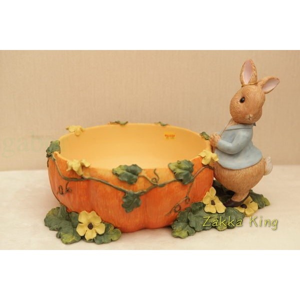 [HOME] Peter Rabbit 彼得兔南瓜果盤 大款 糖果盤置物盤 水果盤 比得兔南瓜果盤 裝飾品