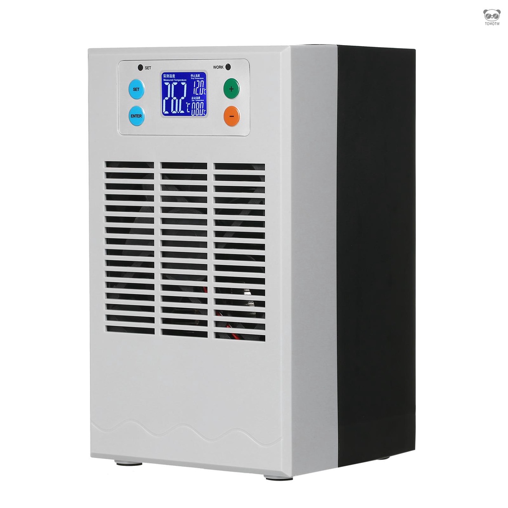 100W 30L以下冷暖 水循環制冷和加熱器 家用魚缸小型降溫機 迷你魚缸控溫機 美規