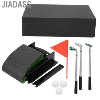 Jiadass 桌上高爾夫玩具組迷你綠色推桿和球供球迷使用