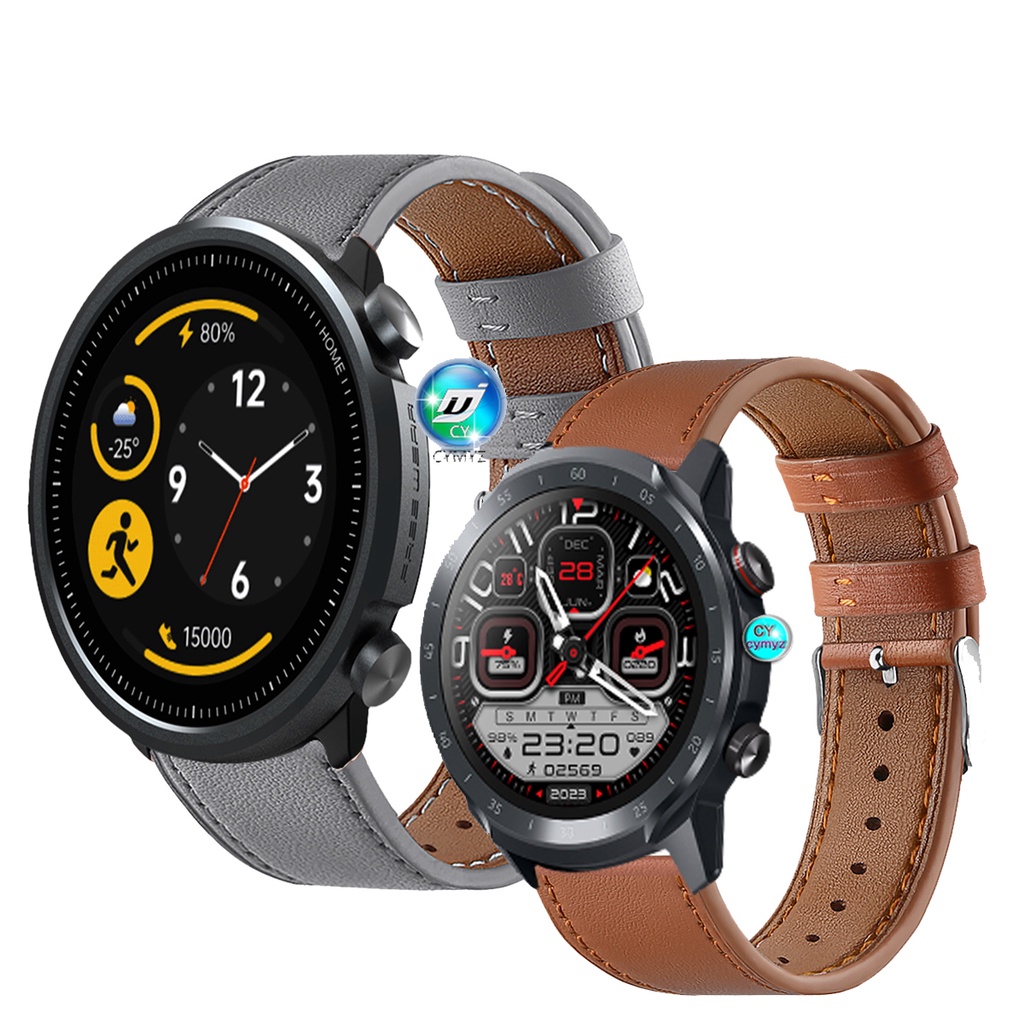Mibro A1 A2 錶帶皮革錶帶不銹鋼錶帶適用於 Mibro A2 智能手錶錶帶運動腕帶 Mibro 手錶 A1 A