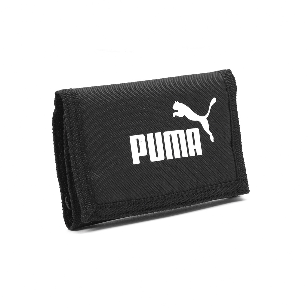 Puma 包包 Wallet 男女款 黑 皮夾 錢包 尼龍短夾 三折式短夾 運動短夾【ACS】 07995101