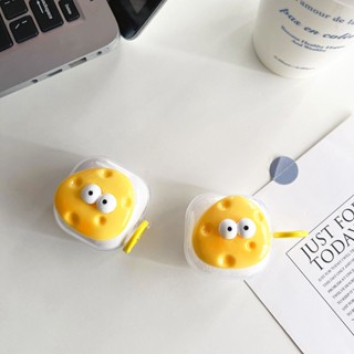 適用於三星 Samsung Galaxy Buds 2/Live/Pro/2 Pro/FE 可愛卡通乳酪耳機殼透明保護套