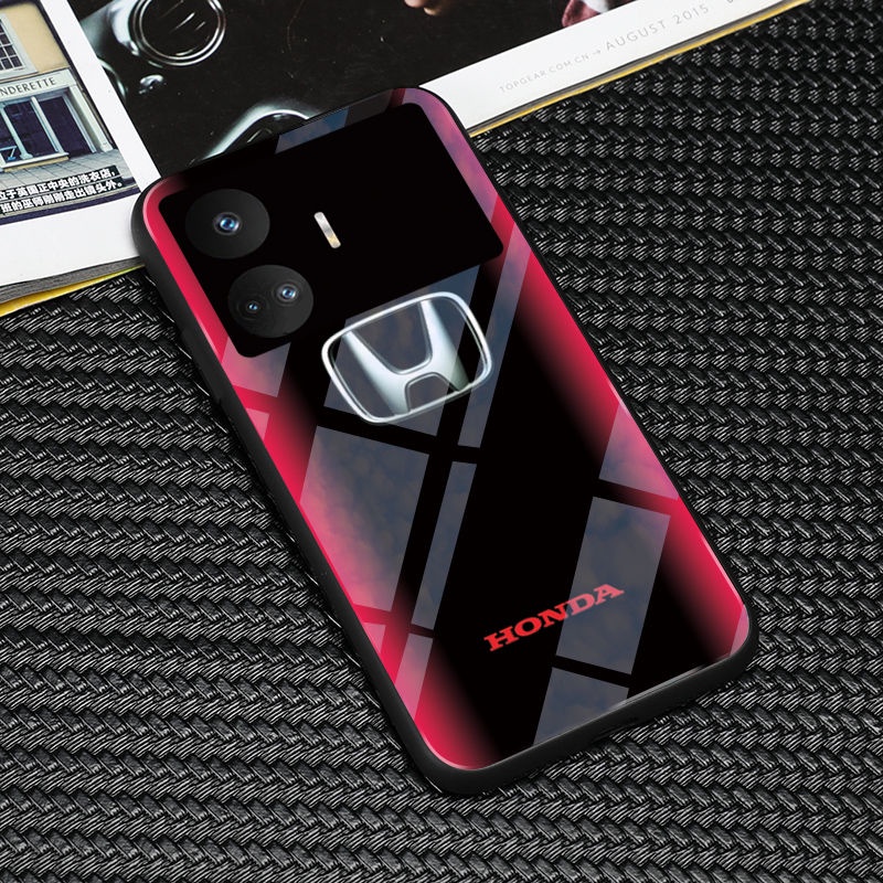 HONDA 【熱銷】經典轎車指紋證明本田圖案手機殼適用於 Redmi K30 K40 K50 K60Pro Note 9