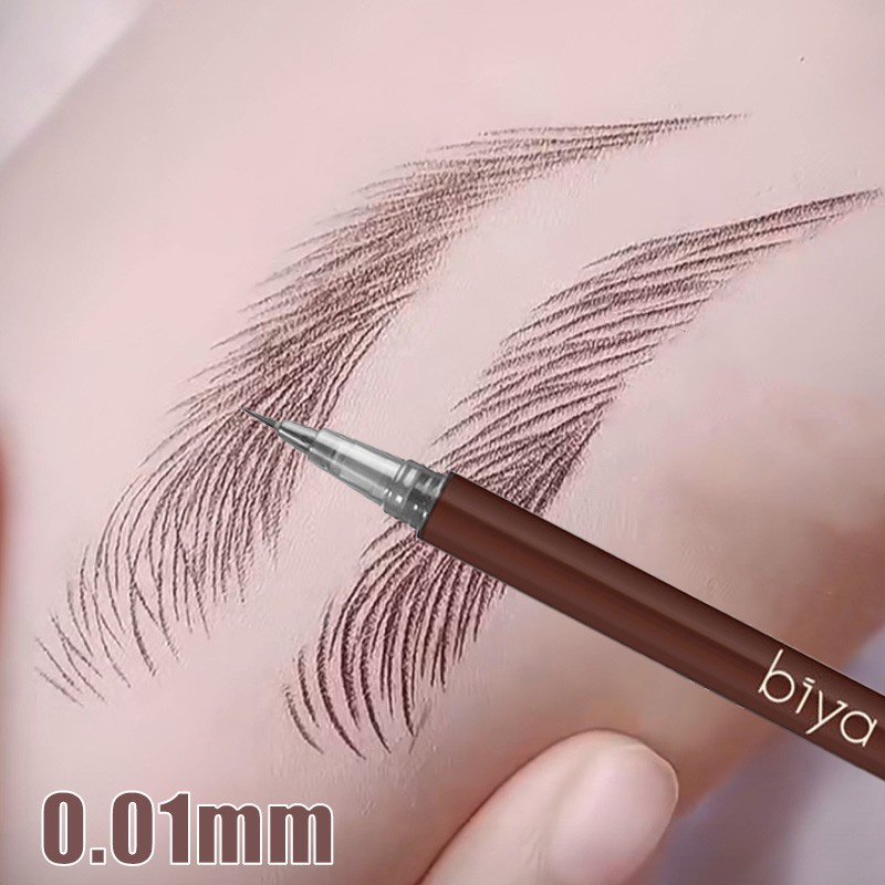 0.01 毫米超細眉筆防水防汗液體眉筆持久專業化妝眼部化妝品 Jumbst