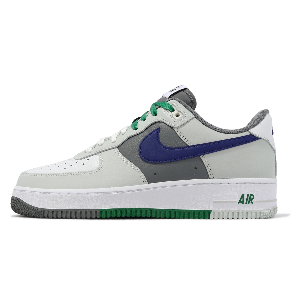 Nike 休閒鞋 Air Force 1 07 LV8 灰 藍 綠 撞色 AF1 男鞋 【ACS】 FD2592-001