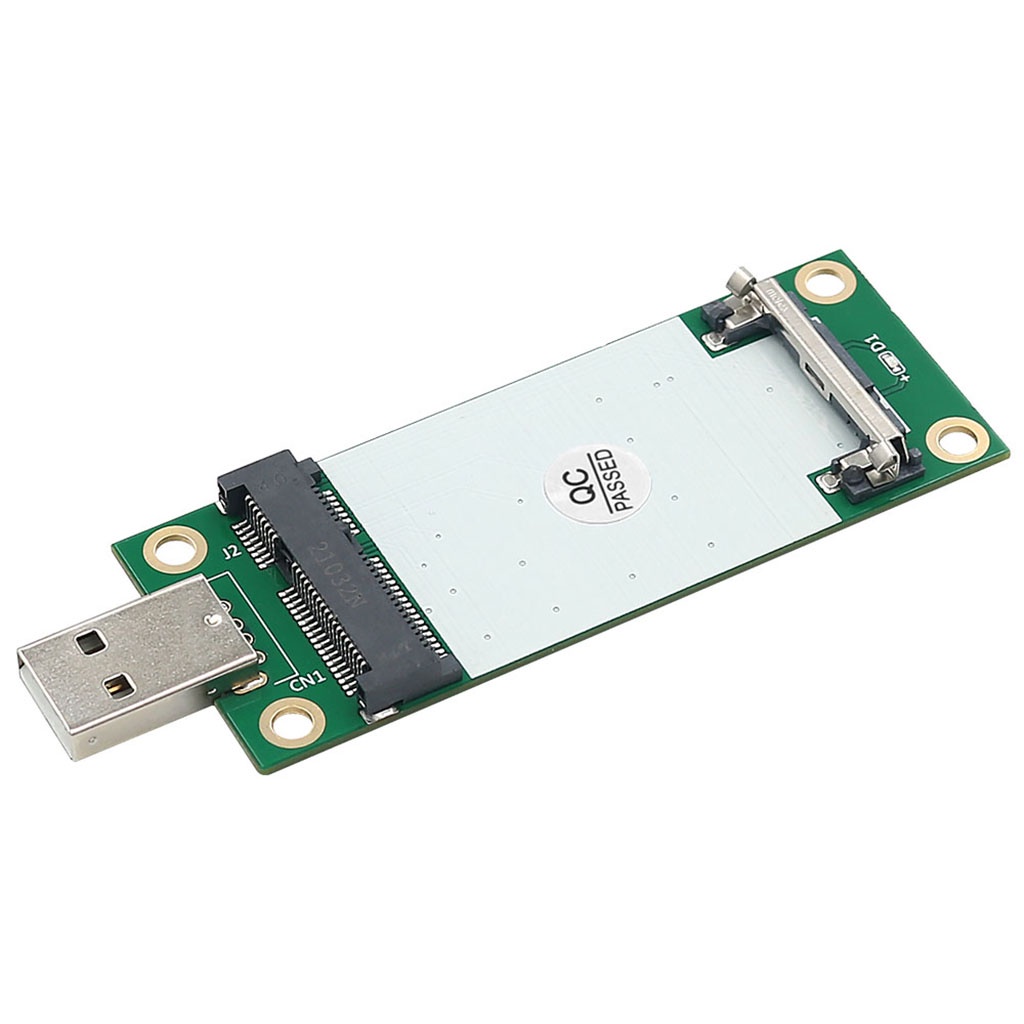 Jmt Mini PCI-E 轉 USB 2.0 適配器卡 mPCIE 轉換卡,帶 SIM 插槽,適用於台式電腦的 GS