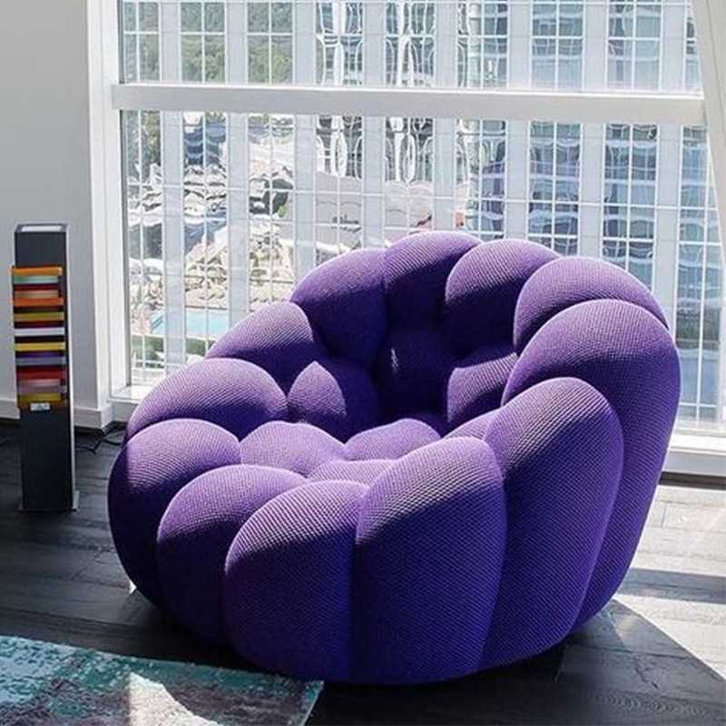 創意沙發椅 羅奇堡泡泡定型棉沙髮網紅設計師bubble懶人現代弧形足球沙髮椅懶