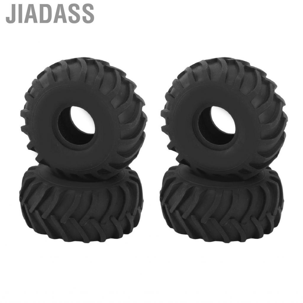 Jiadass 4 件裝 1.0 吋車輪橡膠輪胎防滑更好抓地力遙控輪胎適用於