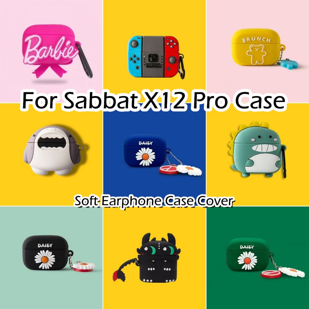 【imamura】適用於 Sabbat X12 Pro Case 動漫卡通造型軟矽膠耳機套外殼保護套