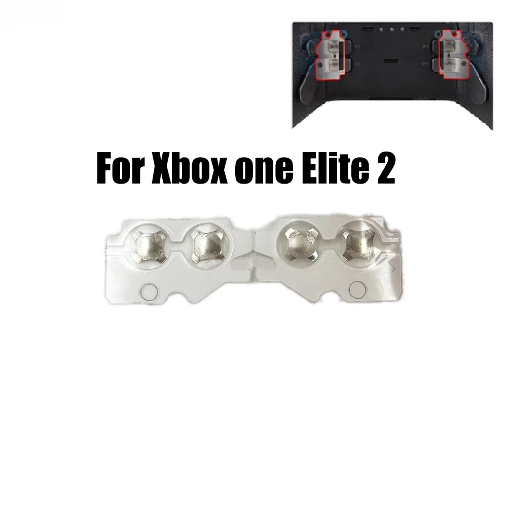 Nslikey 1 對適用於 Xbox one Elite 2 遊戲控制器金屬槳背鍵貼紙手柄觸發方向鍋貼紙更換