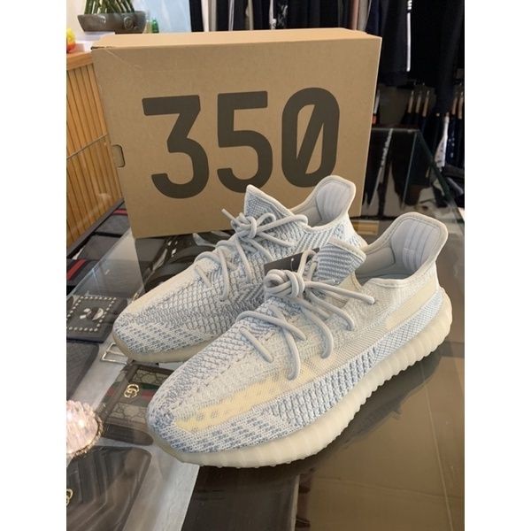 Limit精品✔️Adidas YEEZY BOOST 350 V2 Cloud White 冰藍 球鞋FW3043