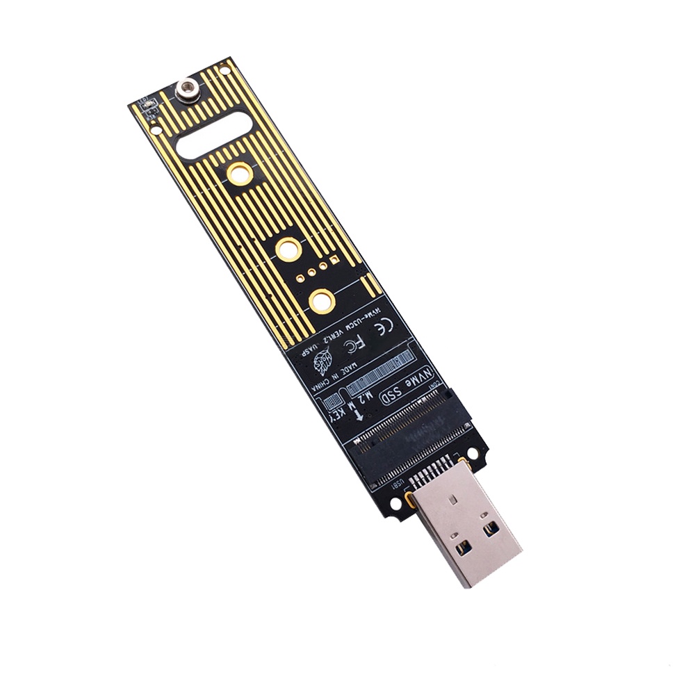 Htyb M.2 便攜式 NVME SSD 轉 USB 3.1 Type-A 適配器無需驅動程序即插即用