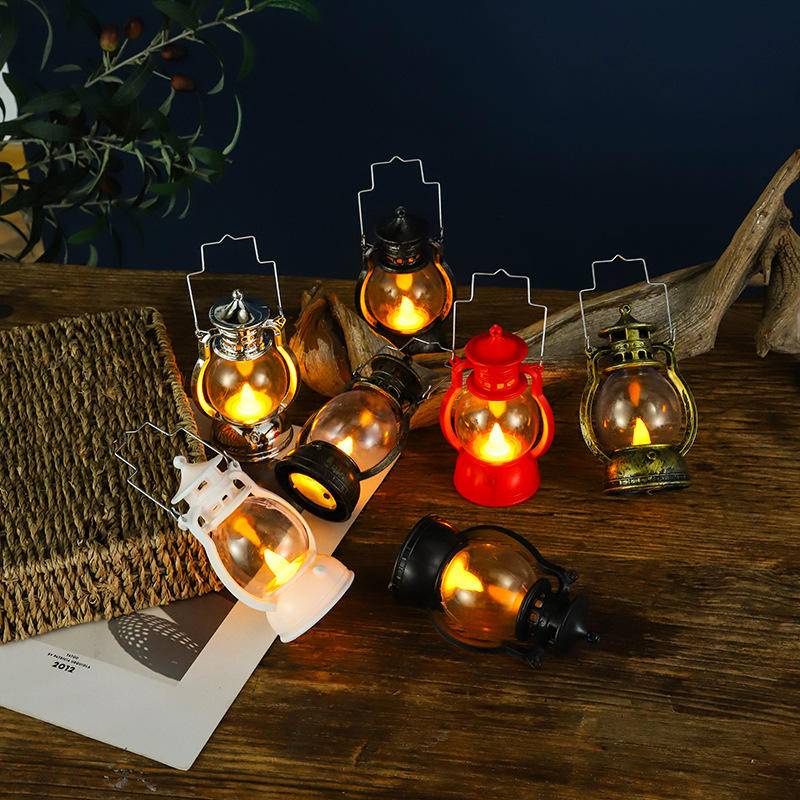 萬聖節🎃 裝潢復古 小油燈耶誕節 禮品 小馬 燈創意酒吧鬼節 氣氛佈置