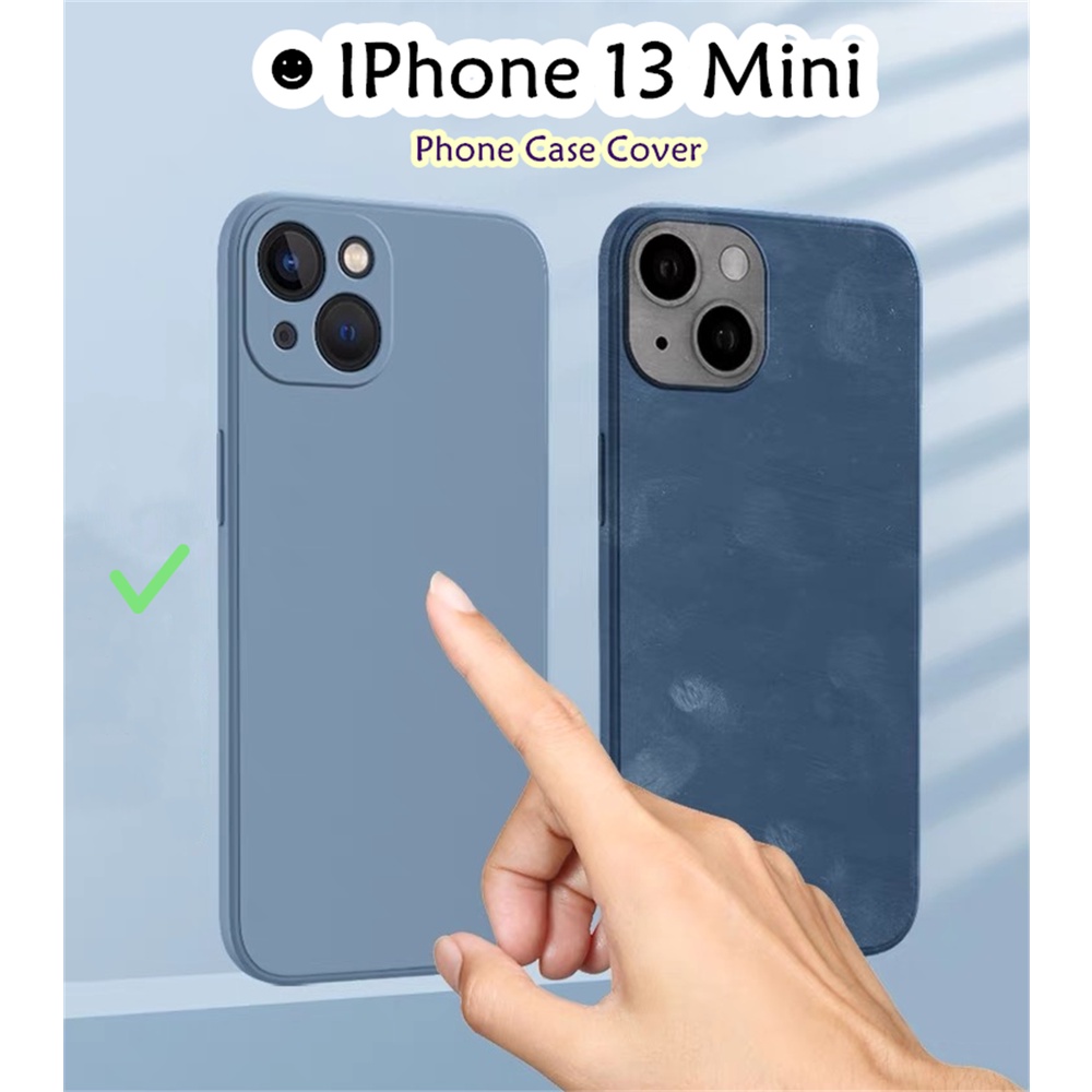 【熱賣】適用於 Iphone 13 迷你手機殼防污矽膠全保護殼經典簡約純色手機殼保護套