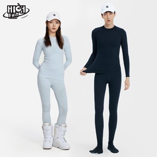 HIGHEXP滑雪內衣套裝女 保暖內衣男 秋冬戶外運動 騎行速幹功能 排汗衣