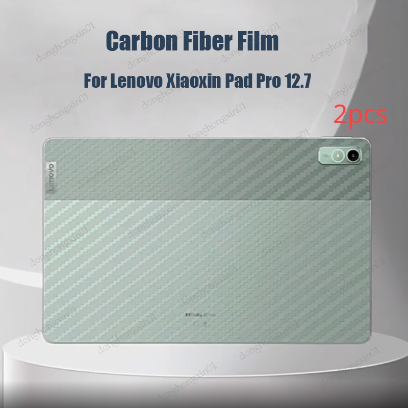 LENOVO 2 片透明背面碳纖維膜適用於聯想小新 Pad Pro 12.7 2023 TB371FC Pad 10.6