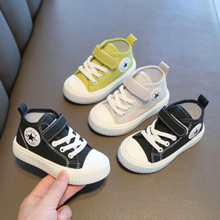 兒童帆布鞋 新款男童休閒鞋 防滑女童運動鞋