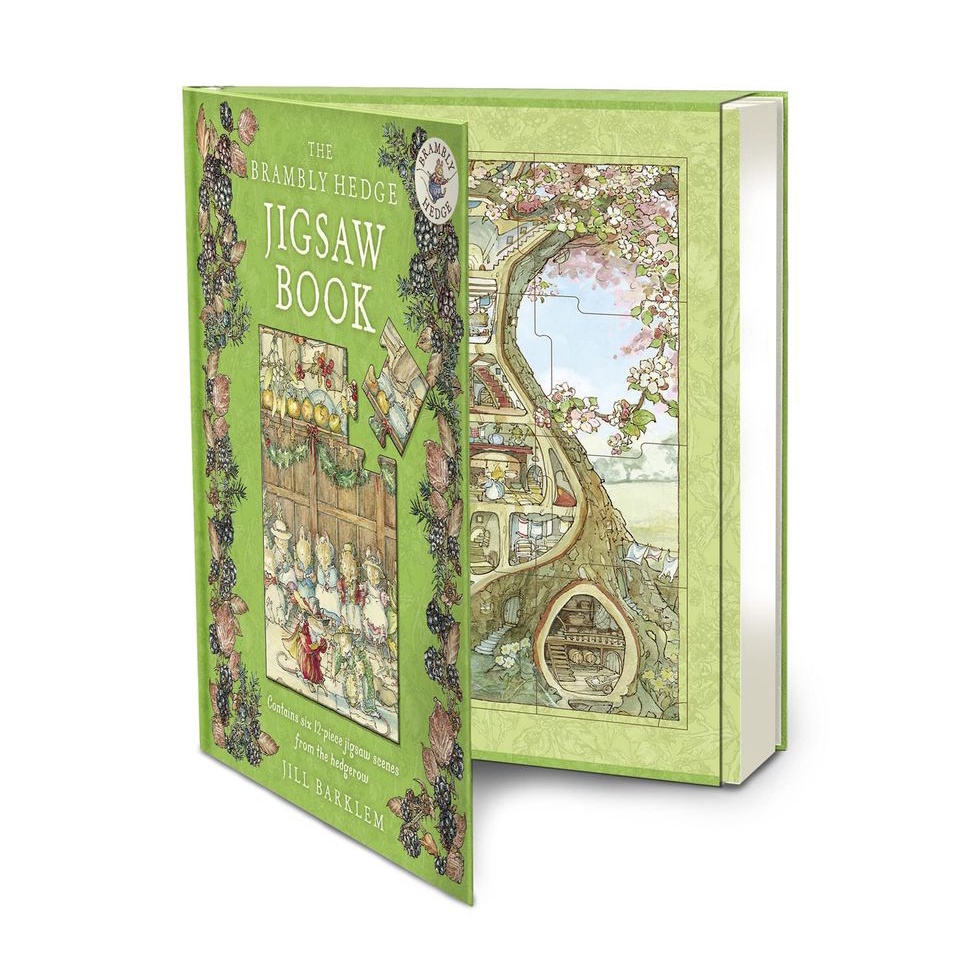 The Brambly Hedge Jigsaw Book/拼圖故事書《野薔薇村的故事》/Jill Barklem eslite誠品