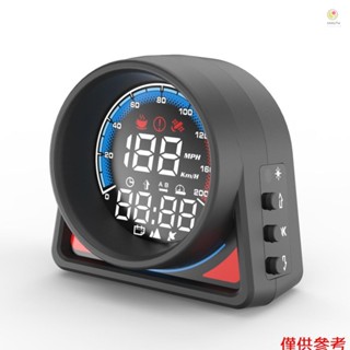 Casytw 多功能汽車平視顯示器 GPS 數位車速表 KMH/MPH 帶 LED 顯示器超速警報疲勞駕駛提醒汽車卡車