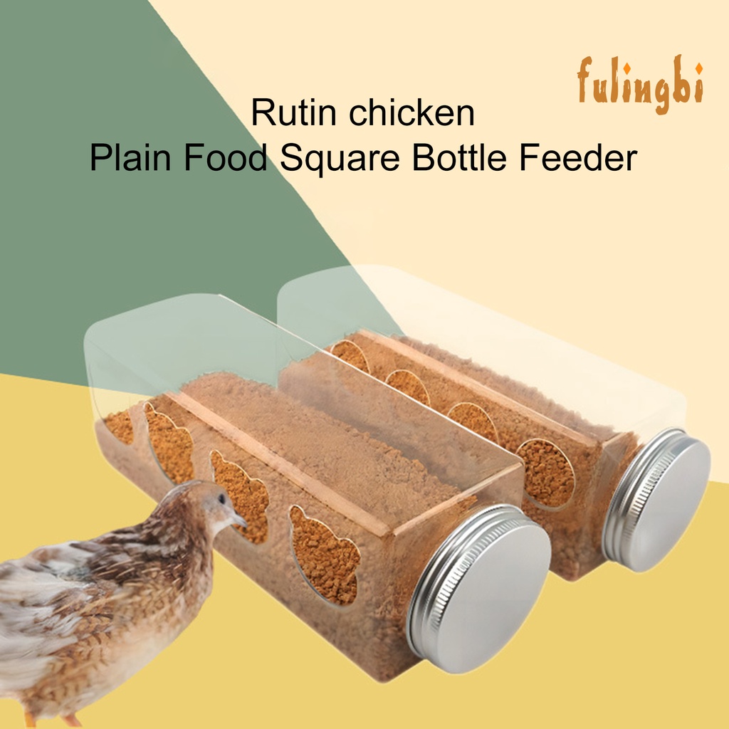 [FUI] 盧丁雞專用大容量飲水器水槽投食蘆丁雞自動餵食器飼料盒