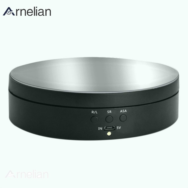 Arnelian 旋轉展示架 3 速 Usb 充電 360 度自動電動轉盤珠寶轉盤