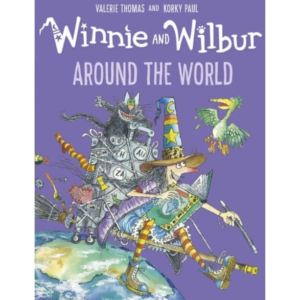 Winnie and Wilbur Around the World (1平裝+1CD)(有聲書)/Valerie Thomas【禮筑外文書店】