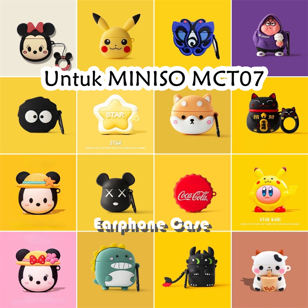 MINISO 適用於名創優品 MCT07 保護套創意卡通豬蛙軟矽膠耳機套 NO.2