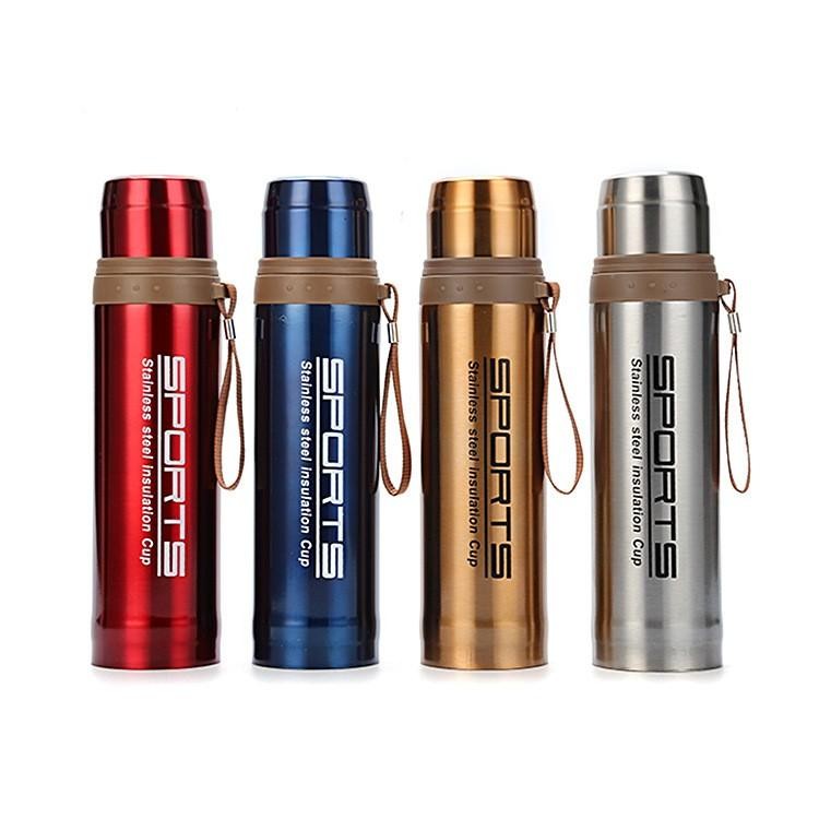 燒瓶保溫瓶 Thermos 水瓶不銹鋼 750ml 800ml 帶把手 Kelalang Botol Air Panas