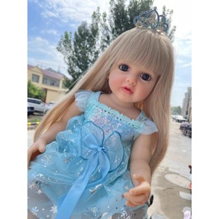 NPK 貝蒂 55 公分重生嬰兒娃娃全身矽膠防水幼兒女孩娃娃公主逼真柔軟觸感