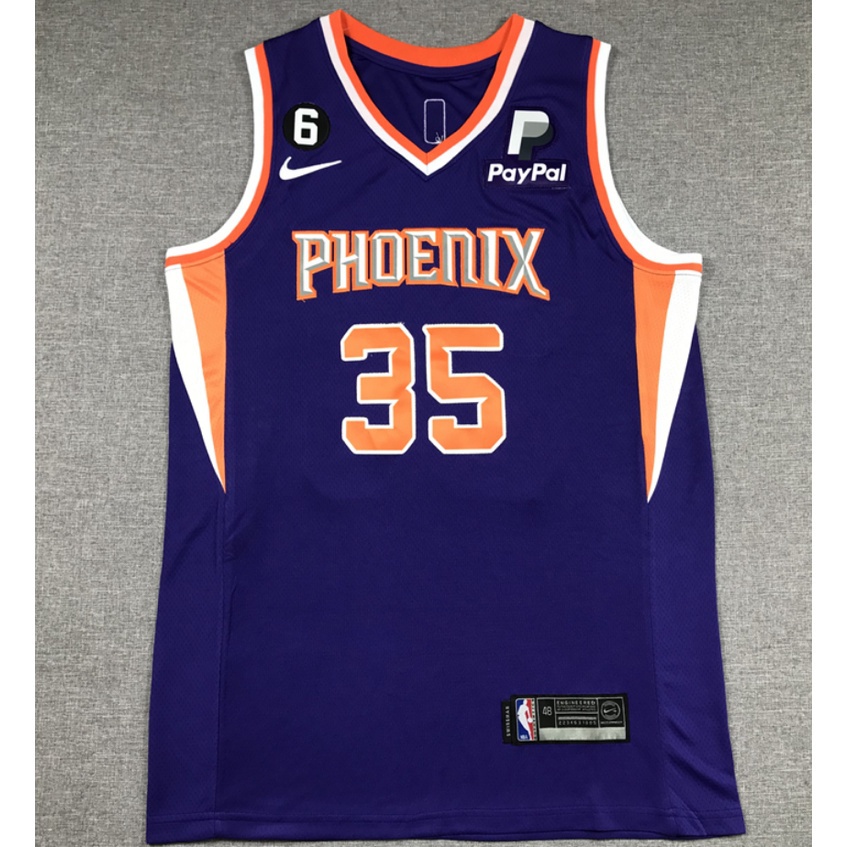 [VOAII] 熱壓  mark 6 新款男士 Phoenix suns 35 Kevin Durant 刺繡籃球球衣球
